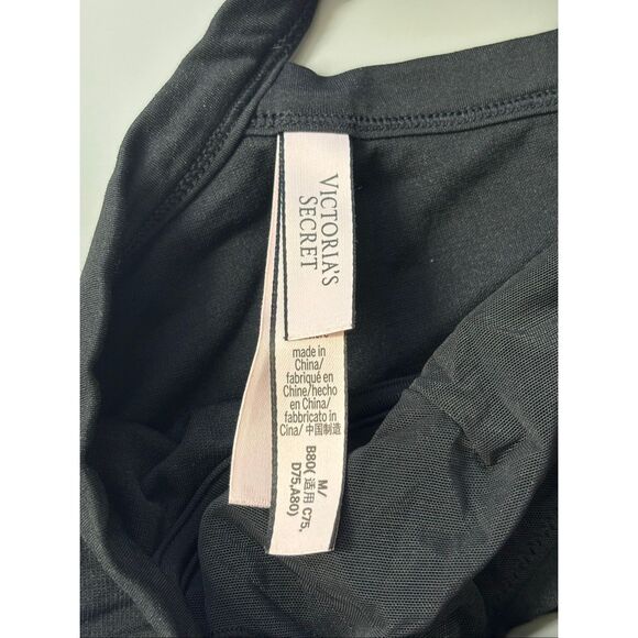 Victoria's Secret Women’s Black Bralette Bra Size Medium stretchy - Picture 4 of 8
